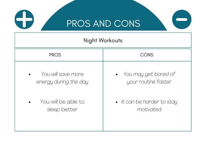 Pros and Cons of Working Out at Night